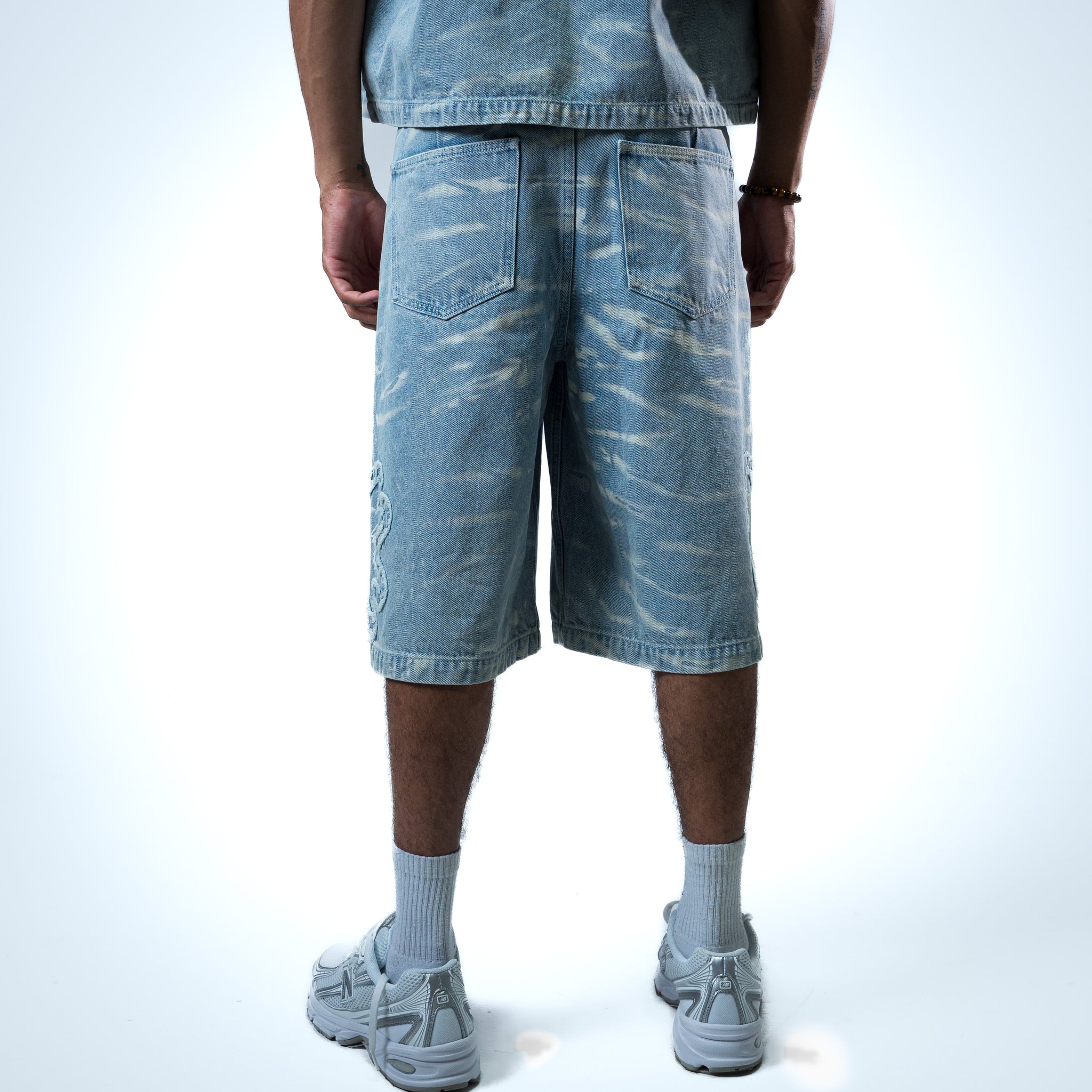 TOROM - Short en Jean Azur