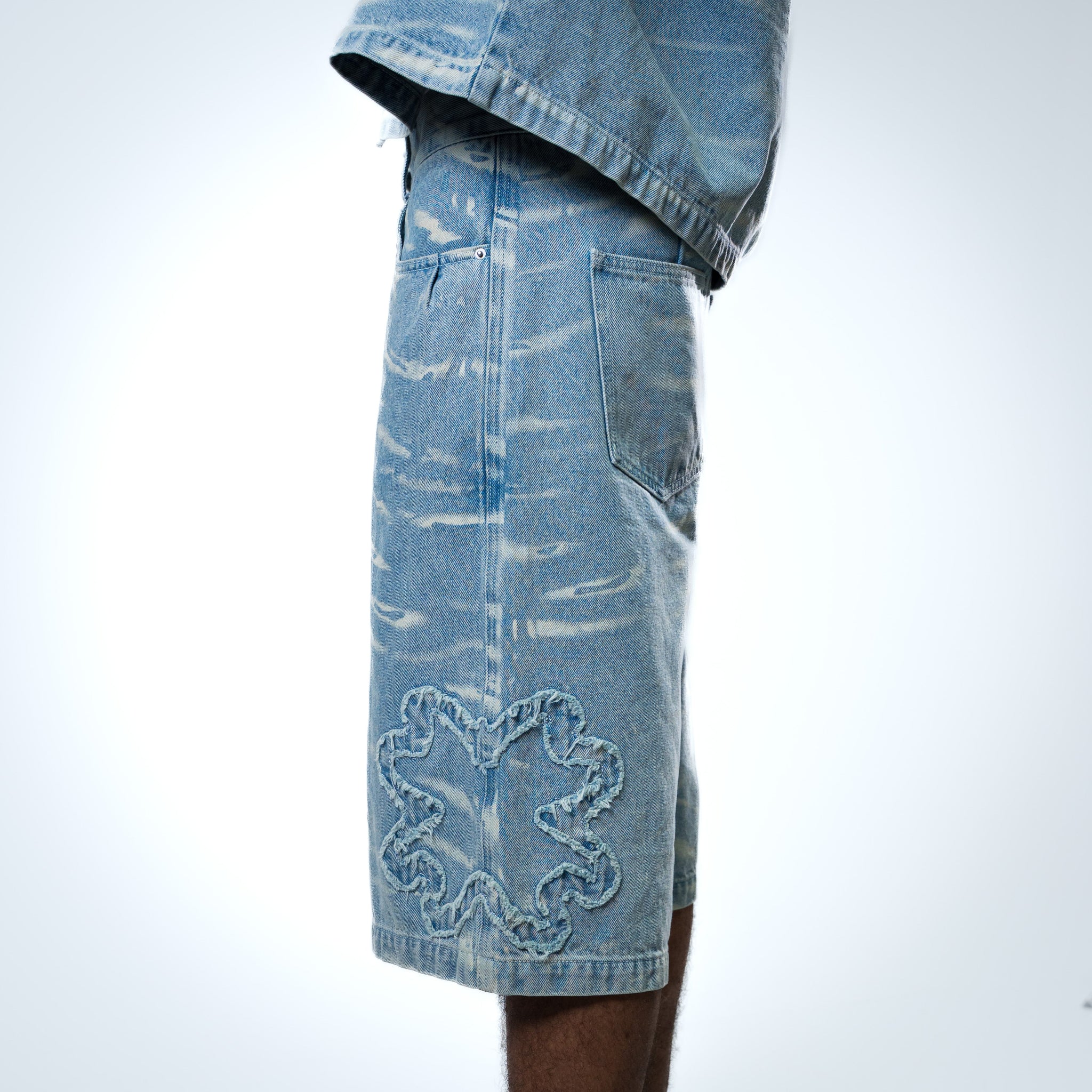 TOROM - Short en Jean Azur