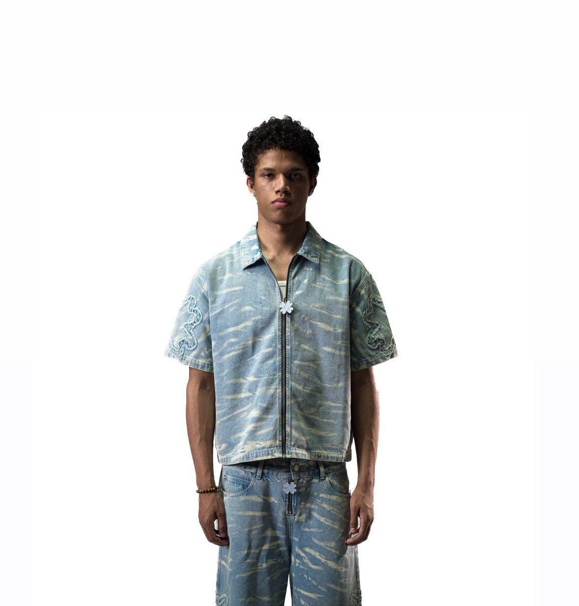 TOROM - Chemise en Jean Azur