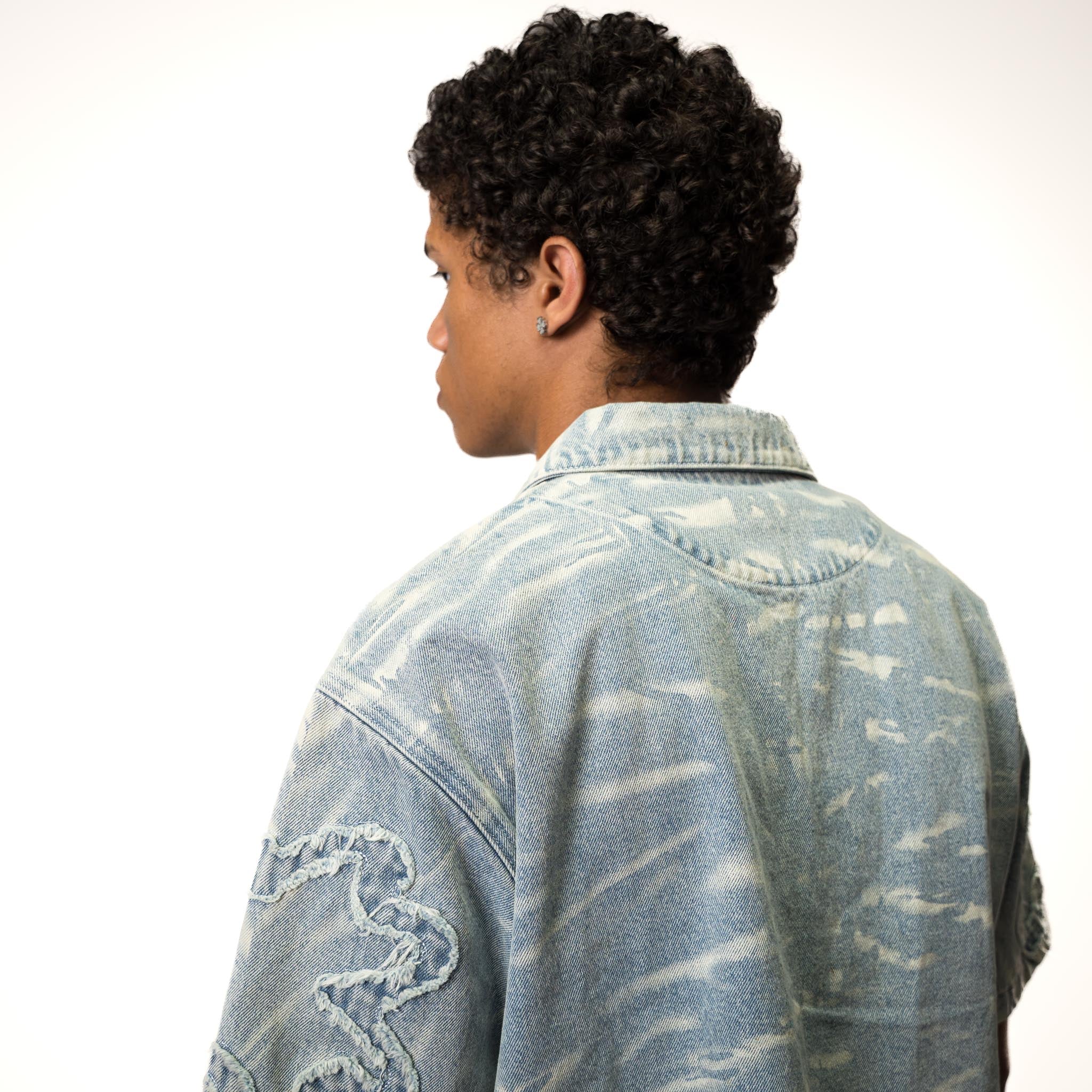 TOROM - Chemise en Jean Azur