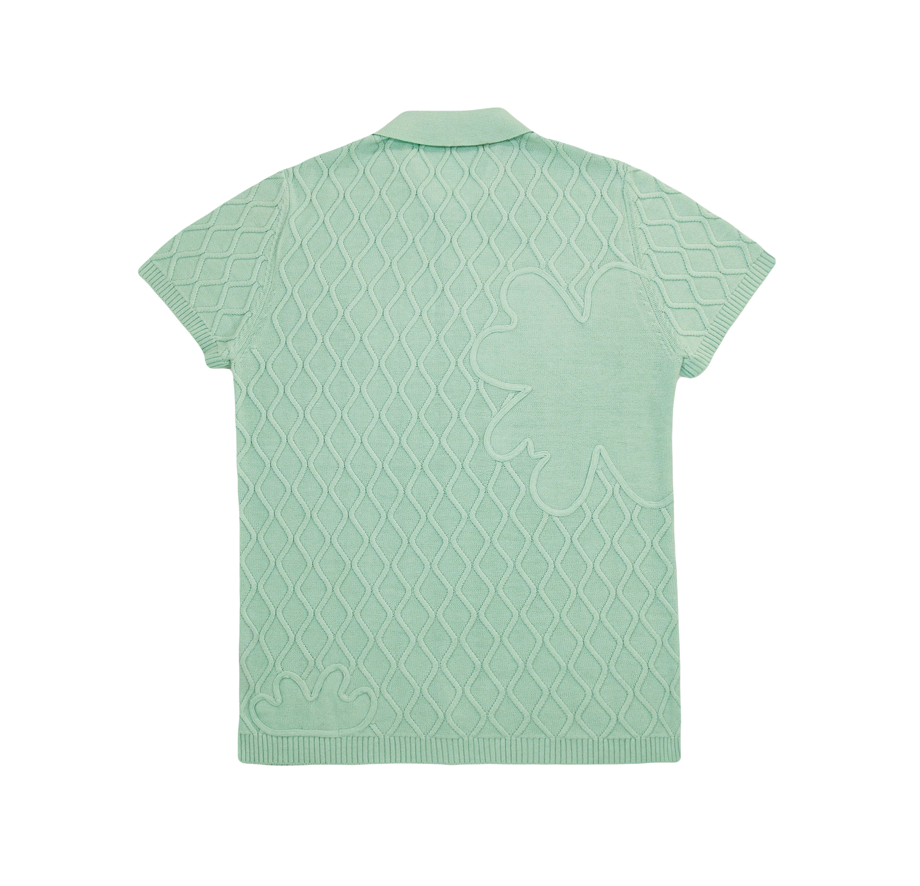 Polo Trèfle en Laine Vert Menthe